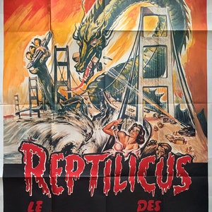 Reptilicus - Cartel original francés grande - 1961