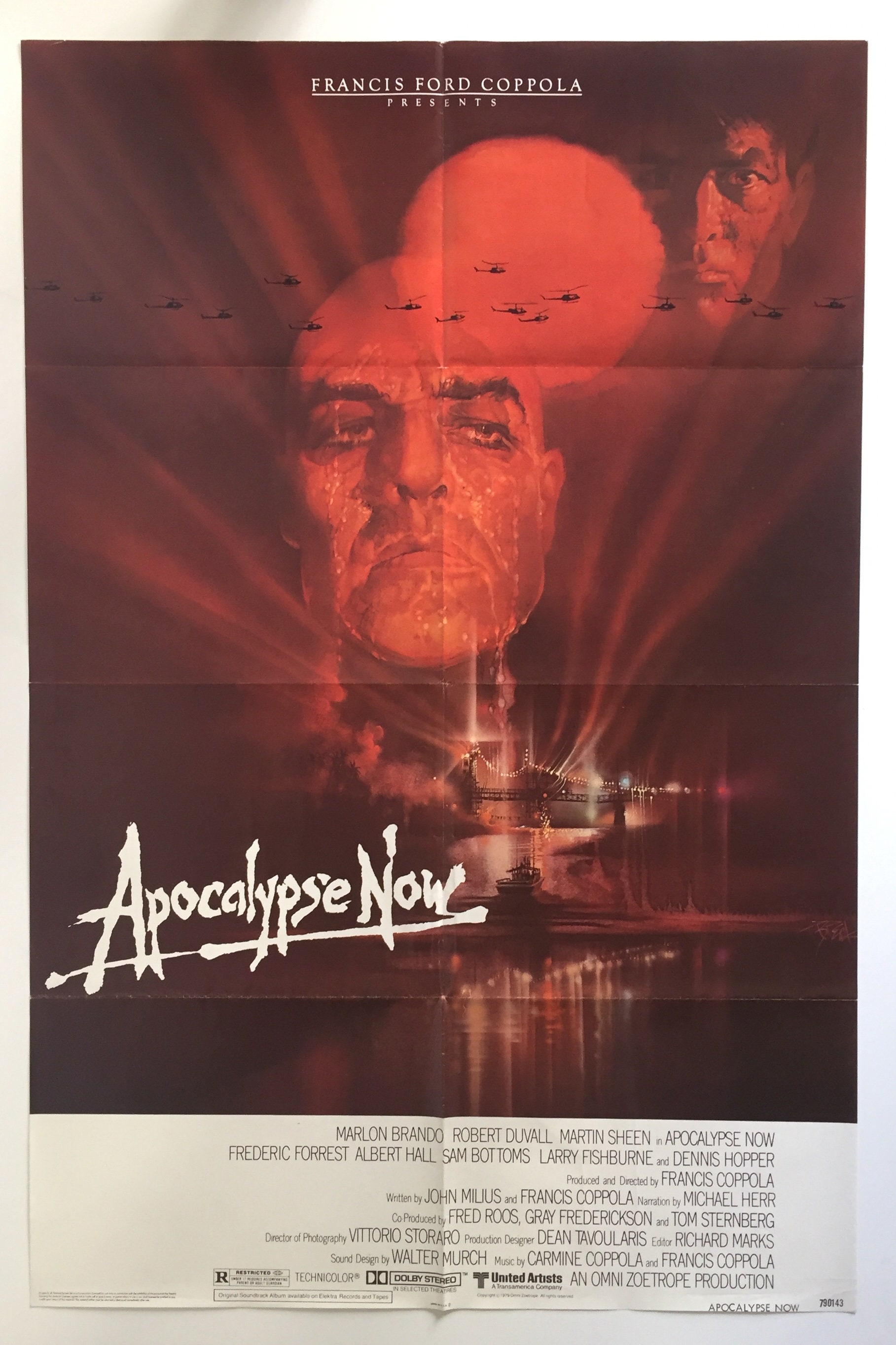 地獄の黙示録 APOCALYPSE NOW USオリジナル映画ポスター 地獄の黙示録 - 1979 - オリジナル米国ワンシート映画ポスター