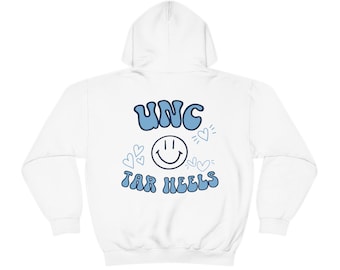 UNC Tar Heels Sudadera con capucha Smile