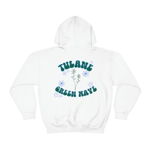 Tulane Green Wave Flower Hoodie