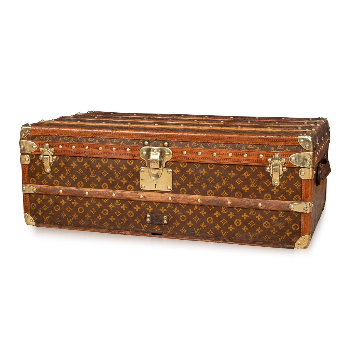 Ba l de cabina Louis Vuitton antiguo del siglo XX en lona con