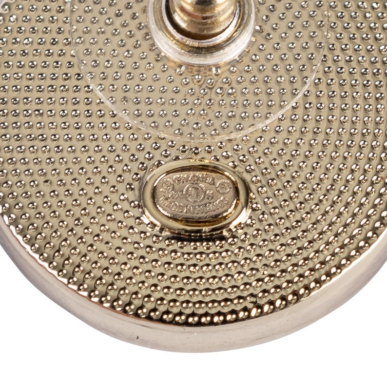 Chanel Button Shaped Stud Earrings, France, 2020 Etsy