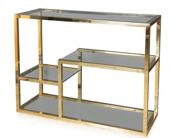 Stylish 20th Century Chromed Brass Etagere, c.1970