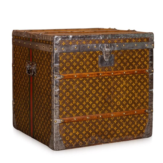 ANTIQUE 20thC RARE LOUIS VUITTON TRAIN TRUNK, FRANCE c.1900