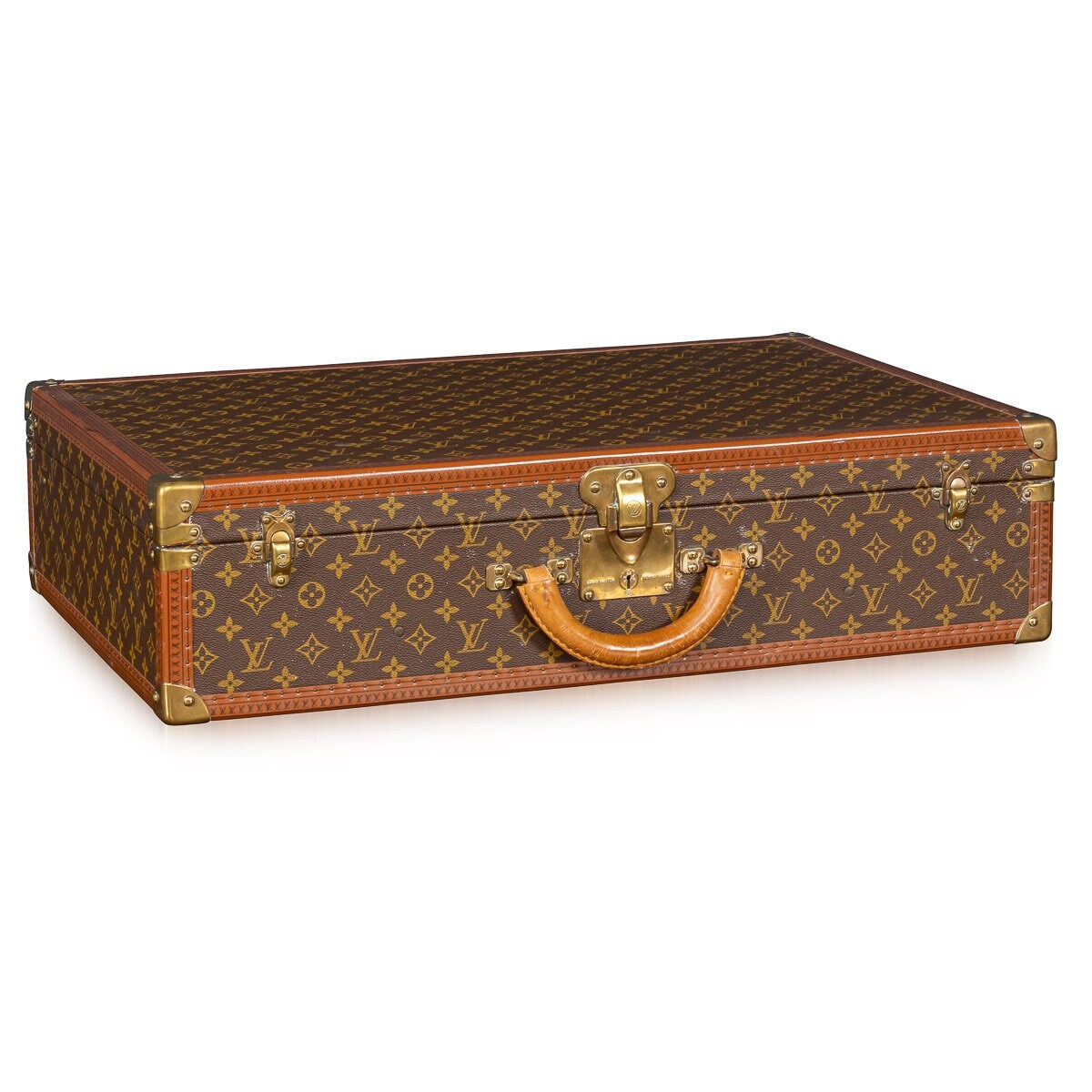 Louis VUITTON Small suitcase in Monogram canvas, and na…