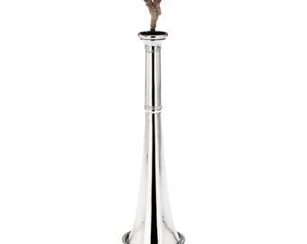 Antique 20th Century Solid Silver 'Hunting Horn' Table Lighter, London, c.1921