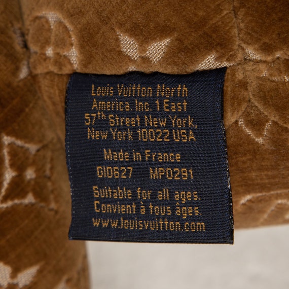 Real Louis Vuitton Scarf Label