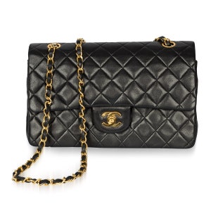 Pre-Owned Chanel Classic Small Double Flap GHWLambskin Bag 