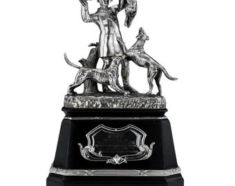 19thC Victorian Solid Silver Hunting Trophy, Elkington c.1894