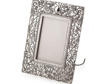 Antique 19th Century Chinese Solid Silver Picture Frame, Qingxiang, Tianjin c.1875