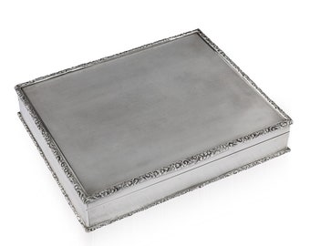 20thC Solid Silver Cigar Box, Richard Comyns c.1960