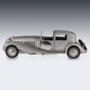 Mid 20th Century Solid Silver Bugatti Royale Type 41 Model Car, L Donati, c.1960 image 3