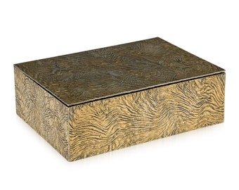 20thC Tiffany & Co Silver-Gilt Samorodok Cigar Box c.1970