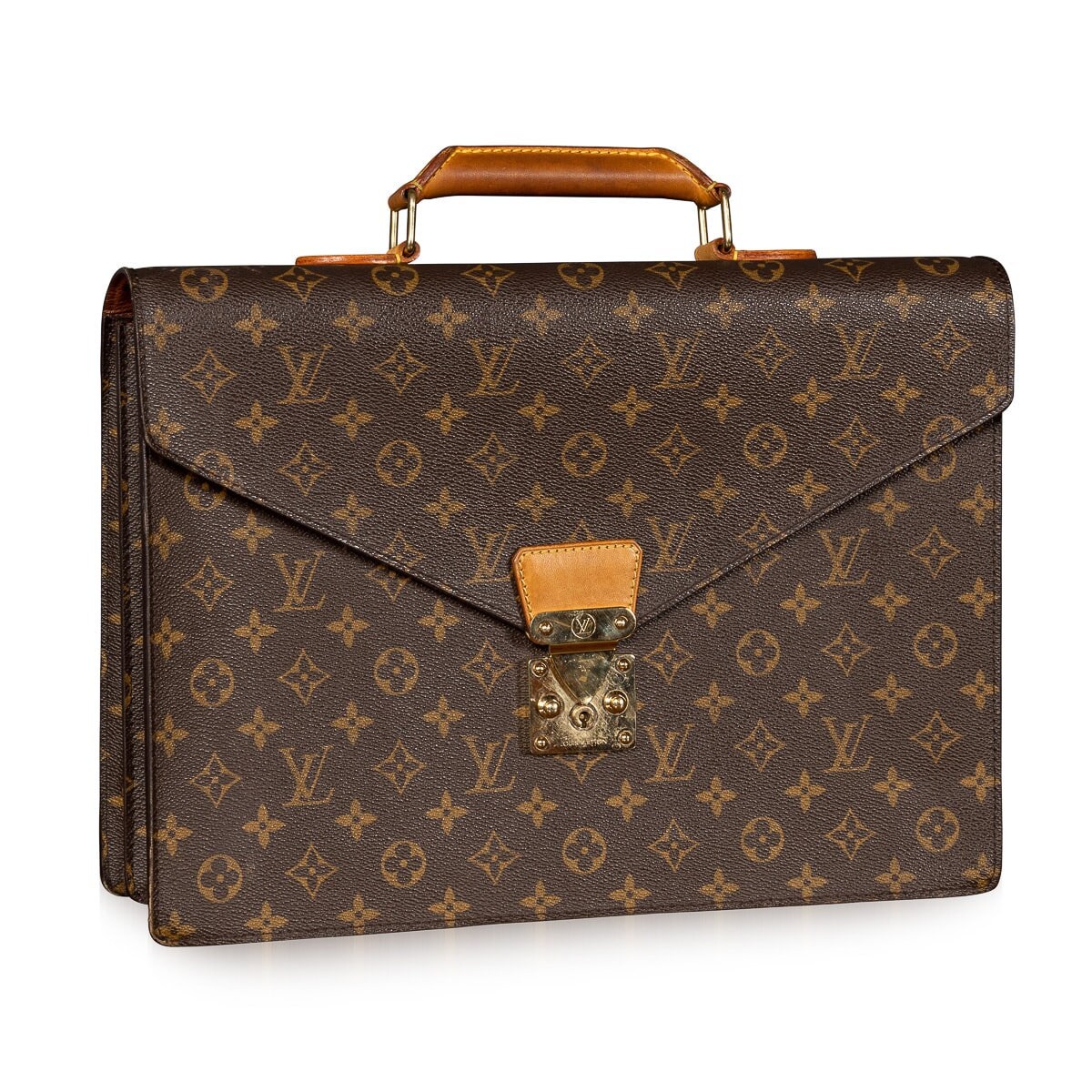 LOUIS VUITTON France Professor Doctor Attorney Monogram Briefcase Bag  Customized