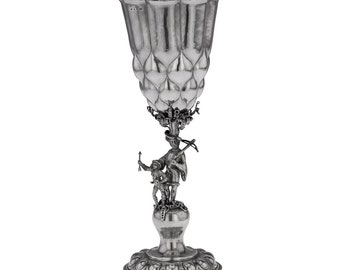 Antique 19th Century German Solid Silver Cup, Neresheimer & Sohne, c.1890