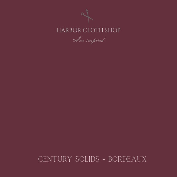 Century Solids | BORDEAUX | Andover Fabrics | Premium Cotton Fabric| Quilting Fabric