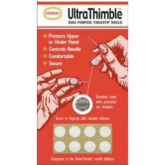 Ultra THIMBLE PADS | Dual Purpose Fingertip Shield | 8 Adhesives, 1 Thimble  | #SM700