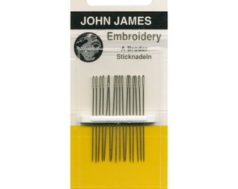 John James | Colonial Needle Co | Siz 7 Needle | 16 needles per pack