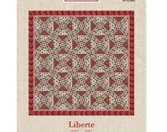 Liberte Quilt Pattern - French General - FG VLF003 - Pieced Quilt Pattern