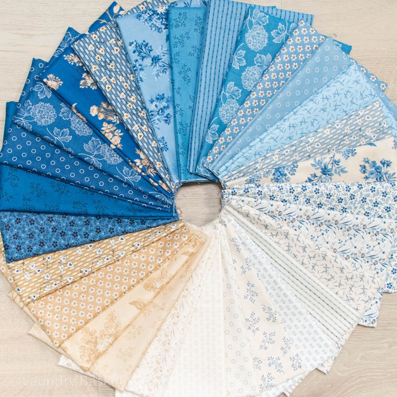 Edyta Sitar of Laundry Basket Quilts BLUE SKY 10 Layer Cake Andover