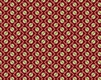 Primrose Medallion Ruby - Edyta Sitar - PER QUARTER METRE Primrose Medallion Ruby - Edyta Sitar - PER QUARTER METRE