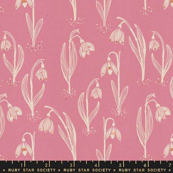 Unruly Nature | Snowdrops in Kiss | Jen Hewett with Ruby Star Society for Moda | Sold in 1/2 yard increments | RS6014-15M