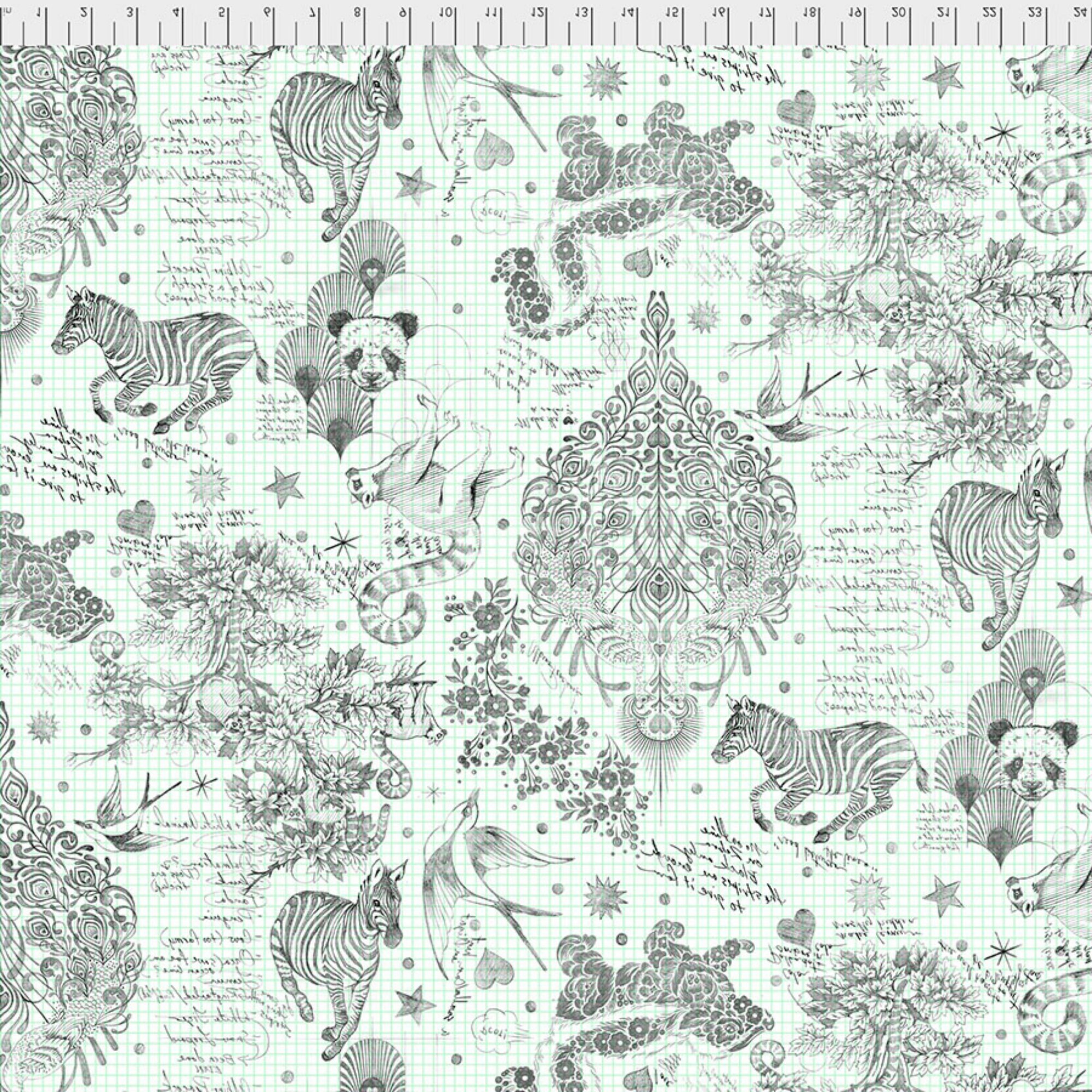 LINEWORK Sketchy by Tula Pink for Free Spirit Fabrics Etsy