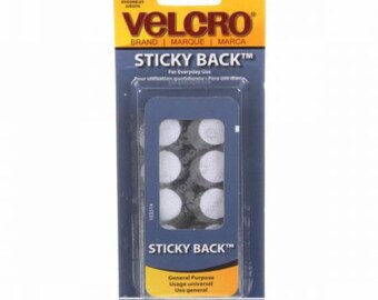 Velcro Sticky Back 5/8" coins, white | 90070V