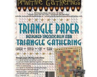 Triangle Paper 2 1/2" Finished PRI 224 Lisa Bongean of Primitive Gathering