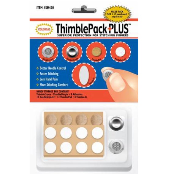 Thimble Pack Plus | THIMBLE PADS | Dual Purpose Fingertip Shield | #SM420