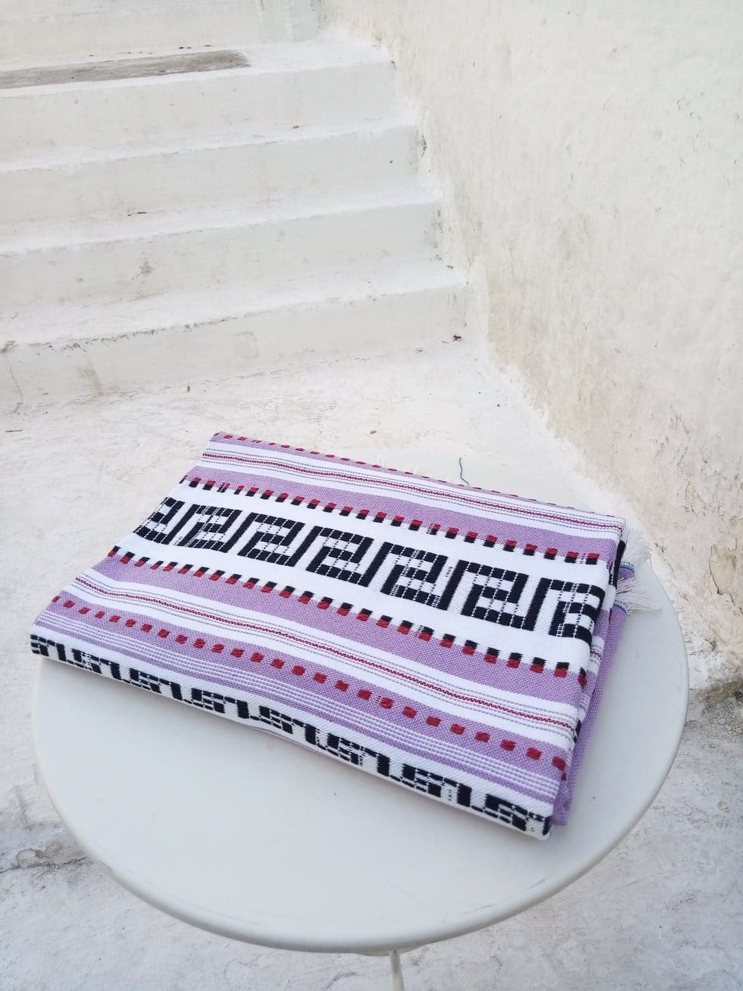 Greek Traditional Blankets and Throws Colourful Woven Cotton Etsy