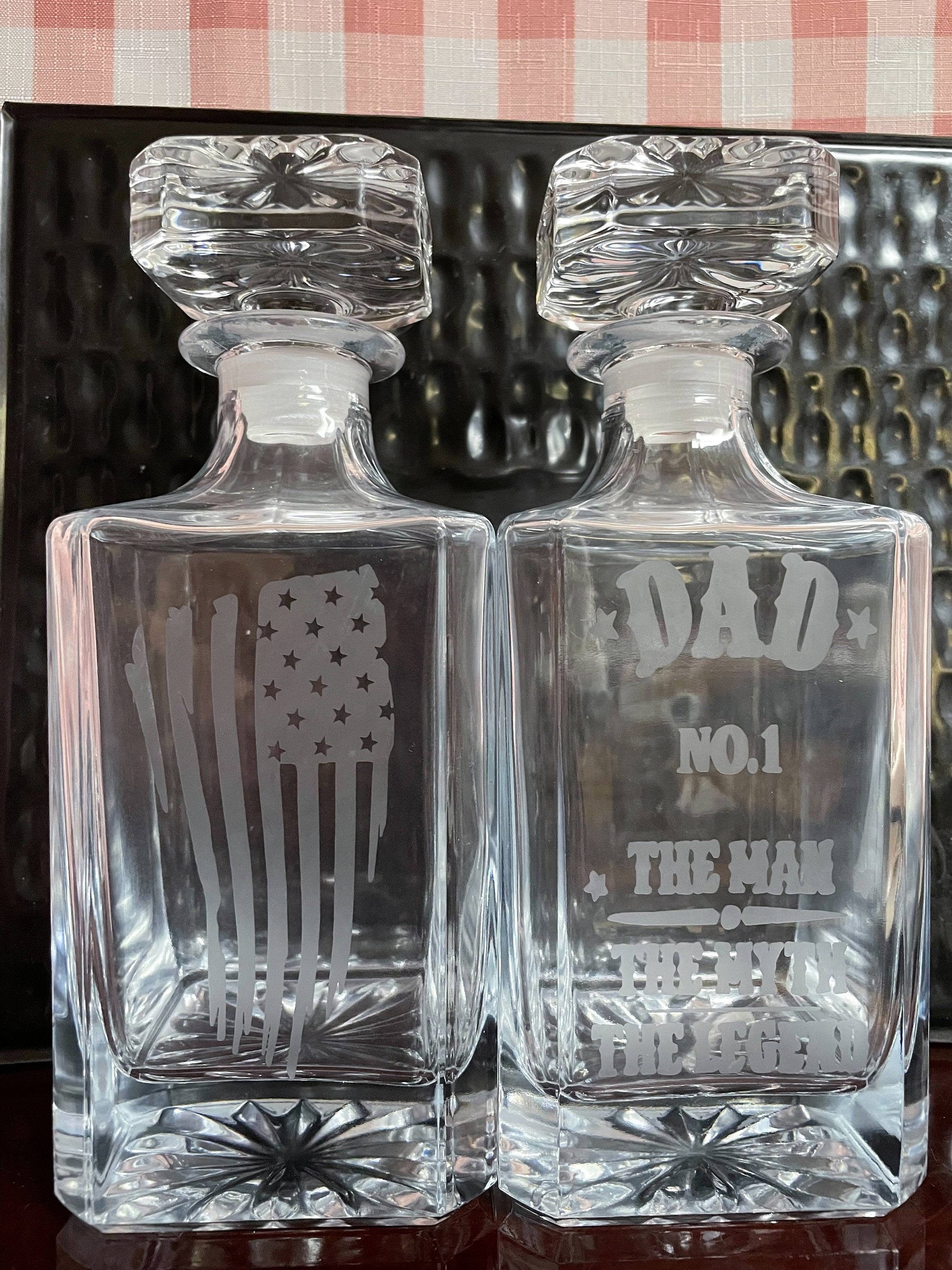 Custom Glass Etched Decanter Etsy