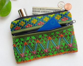Coin Purse, Wallet purse, Make up mini bag, Mini Bag, Guatemalan purse, Multicolored bag, Jewelry Pouch, Pad Bag
