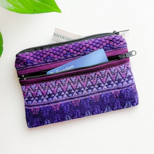 Monedero, Monederos, Mini bolso de maquillaje, Mini bolso, Monedero guatemalteco, Bolso multicolor, Estuche para joyas, Estuche con cremallera