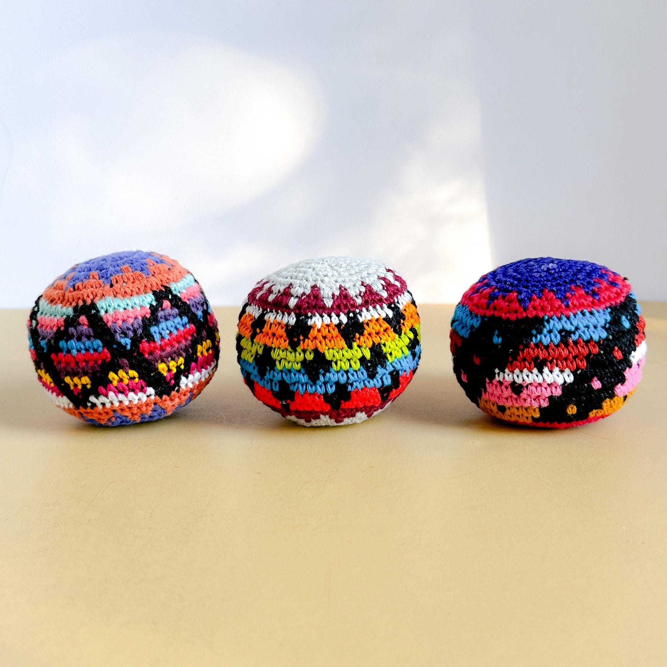 Balle en coton crocheté pour jonglage petit jouet de goki