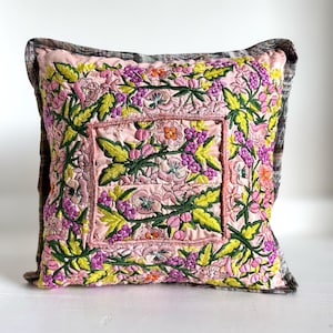 Vintage Guatemalan Huipil Pillow Cover: Handwoven Mayan Textile