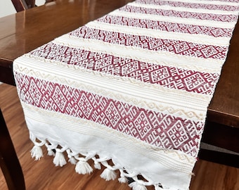 Table Runner textile, Guatemalan Table Runner, Multipurpose Textile Runner, Table decor, Home Decor, Pedal Loom Woven Runner
