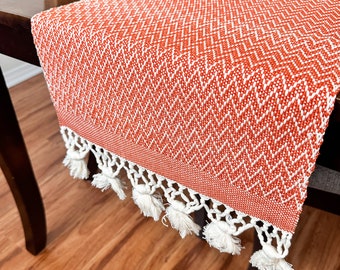 Textil Table Runner, Corredor de mesa guatemalteco de algodón, Corredor textil multiusos, Decoración de mesa, Decoración del hogar, Mantel