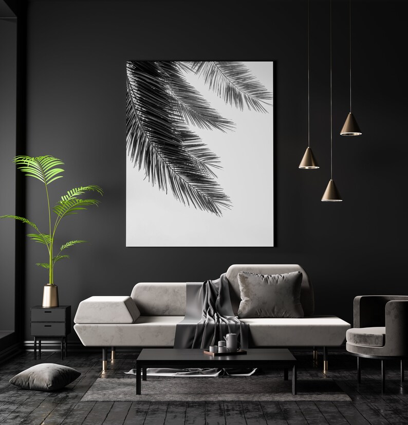 Palm Tree Print Set Printable Wall Art Home Download Print - Etsy