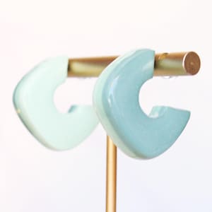 Hoop Earrings | Clay Hoop Earrings | Clay Earrings | Women&#39;s Hoops | Women&#39;s Clay Hoops | Cute Earrings