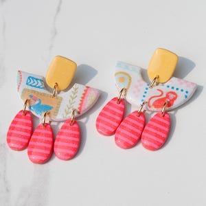 Clay Earrings | Summer Earrings | Beach Earrings | Vacation Earrings | Birthday Gift | Gift for Friend | Gift for Mom | Gift for Daughter