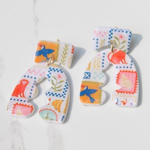 Clay Earrings | Summer Earrings | Beach Earrings | Vacation Earrings | Birthday Gift | Gift for Friend | Gift for Mom | Gift for Daughter