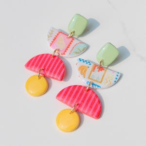 Clay Earrings | Summer Earrings | Beach Earrings | Vacation Earrings | Birthday Gift | Gift for Friend | Gift for Mom | Gift for Daughter
