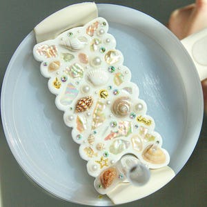 Beach Seashell Stanley Cup Topper – Ocean-Inspired Shell Lid Topper for 30/40 oz Stanley, Coastal Aesthetic Accessories, Beach Gift for Her