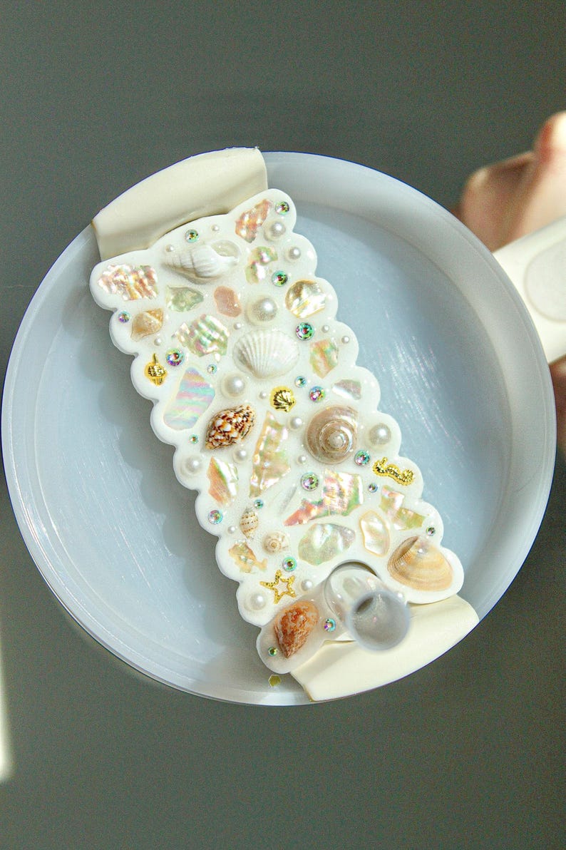 Beach Seashell Stanley Cup Topper – Ocean-Inspired Shell Lid Topper for 30/40 oz Stanley, Coastal Aesthetic Accessories, Beach Gift for Her