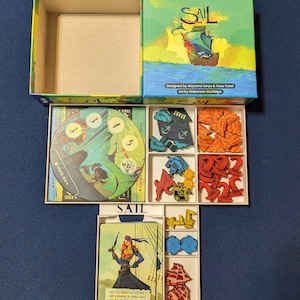 Inserto/Organizador del juego de mesa Sail