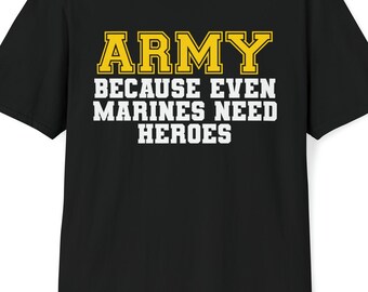 U.S. ARMY T-shirt 100% Pre-shrunk Cotton Marines and Heroes Tribute - Etsy