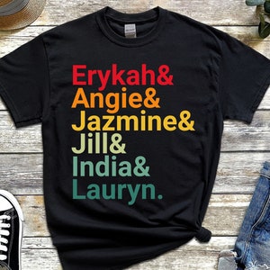 Erykah Angie Jazmine India Lauryn Retro Sunset Soul Music T-Shirt