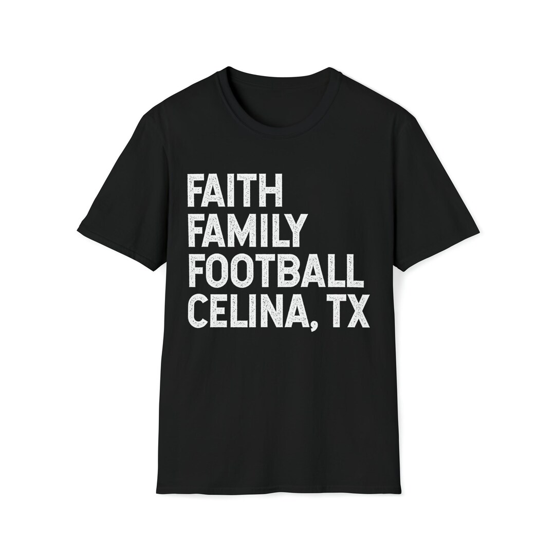Faith Family Football Celina Texas Bobcats Vintage Style Etsy