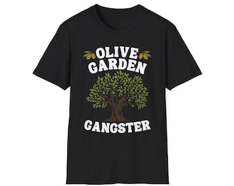 Olive Garden Gangster Funny Retro Olive Tree Nature Lover T-Shirt